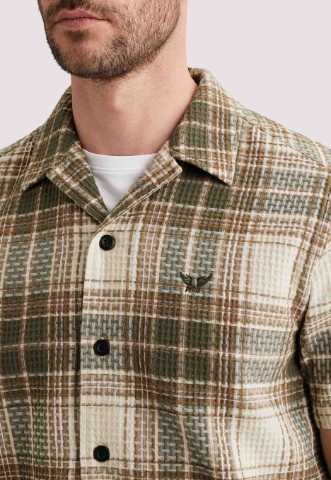 PSIS2603262 Short Sleeve Shirt Waffle Bi