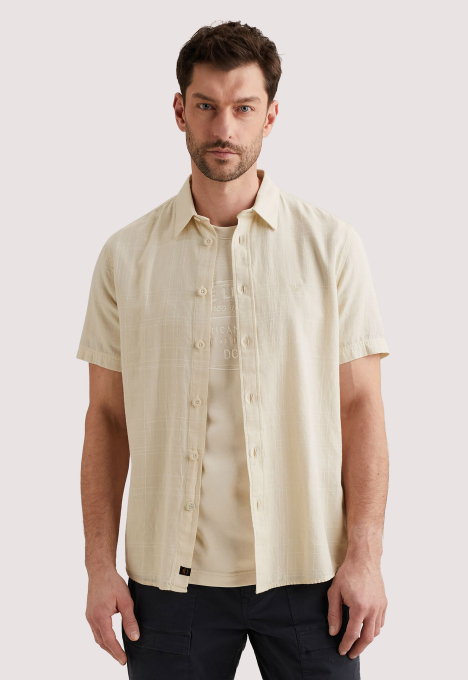 PSIS2603256 Short Sleeve Shirt Slubgrid