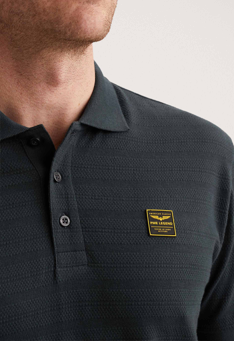 Jaqcuard Stripe Polo