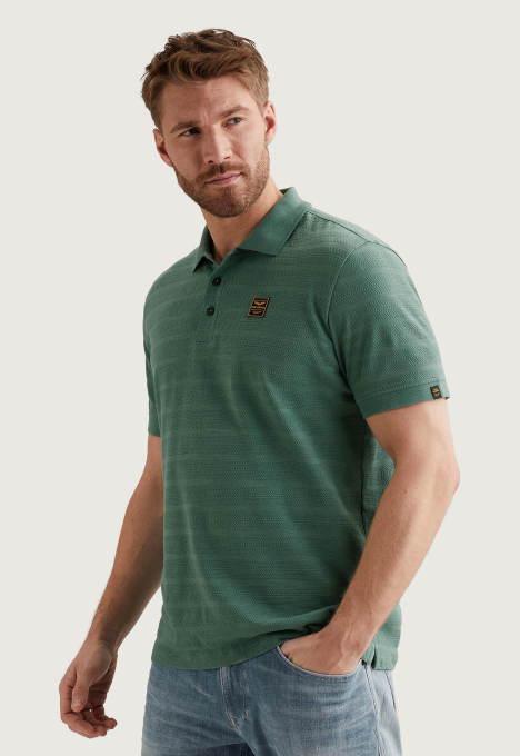 Jaqcuard Stripe Polo