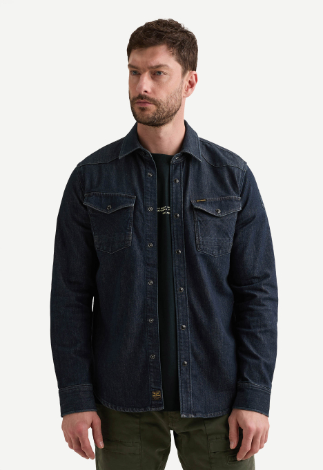 Denim Badge Overhemd