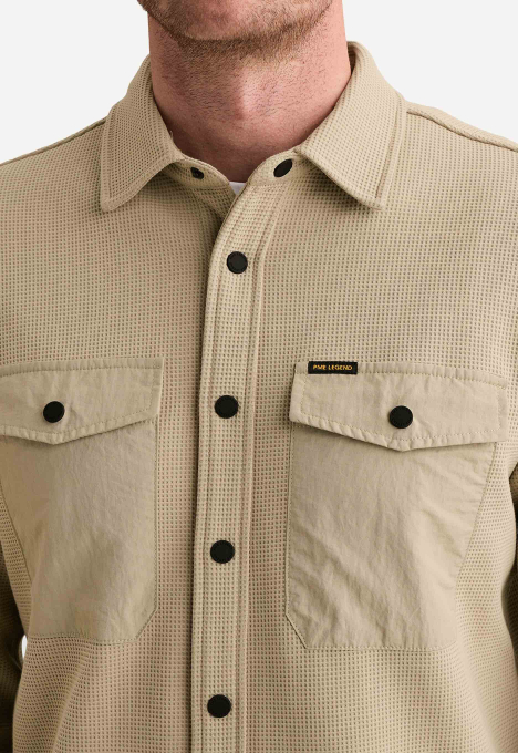 Waffle Jersey Overhemd