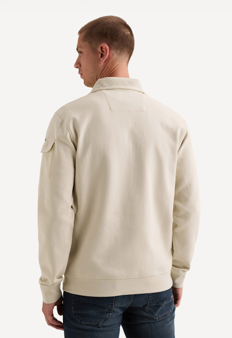Half Zip Badge Sweater