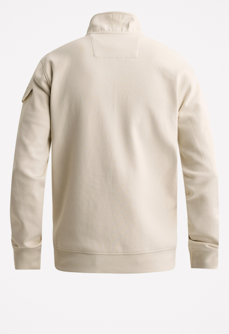 Half Zip Badge Sweater