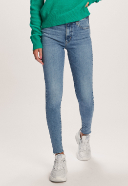 Levi\u2019s Slim jeans blauw-wit kleurverloop casual uitstraling Mode Spijkerbroeken Slim jeans Levi’s 