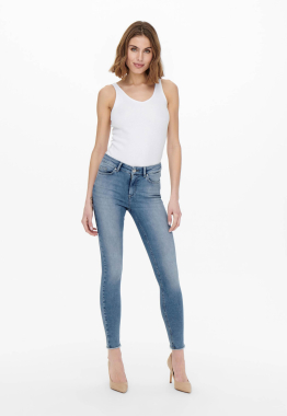Blush Mid Skinny Raw Jeans