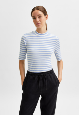 Anna Crew Neck Stripe T-shirt