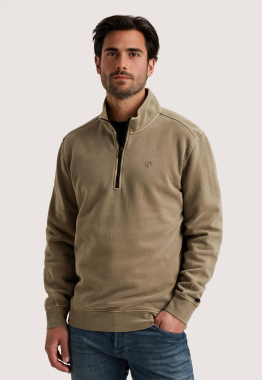 Sweatshirt Met Halve Rits