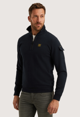 Half Zip Interlock Jersey