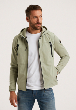 Hybrid Jacket Van Een Materiaalmix