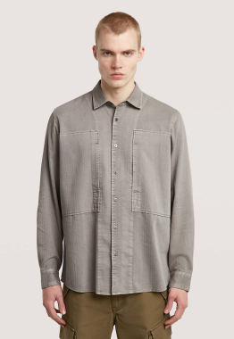 Panelled Pocket Regular Overhemd