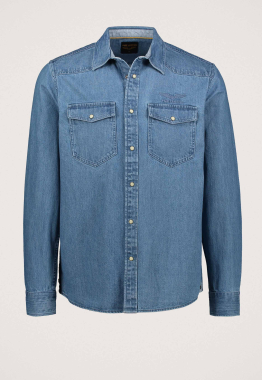 Denim Shirt Met Badges