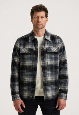 Woolblend Check Overshirt