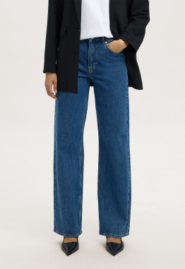 Hoog Getailleerde Wide Leg Jeans