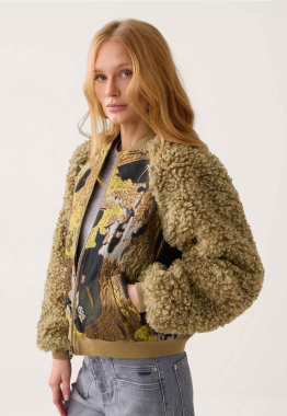 Jacquard Bomber Jacket  
