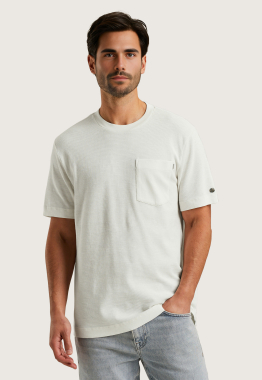 Wafelstructuur T-Shirt 