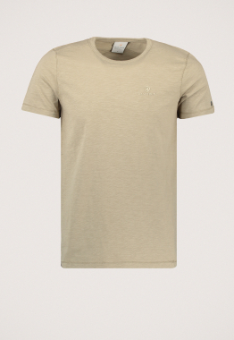 R-neck Co Slub T-shirt 