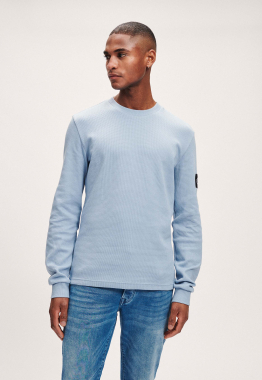 Monologo Badge Waffle Sweater 