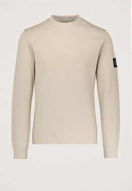 Monologo Badge Waffle Sweater 
