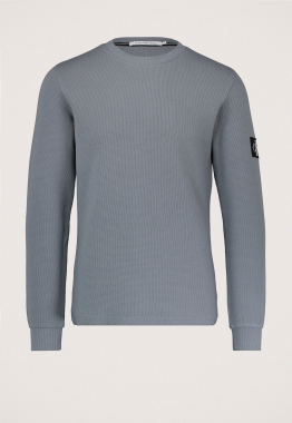 Monologo Badge Waffle Sweater 