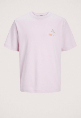 Stagger Embroidery Crew T-shirt
