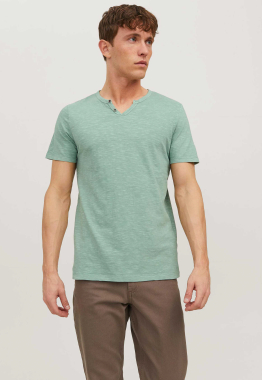 Split Neck T-shirt 