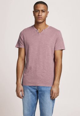 Split Neck T-shirt 