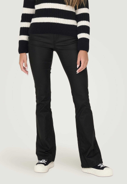 Blush Mid Flared Coated Broek