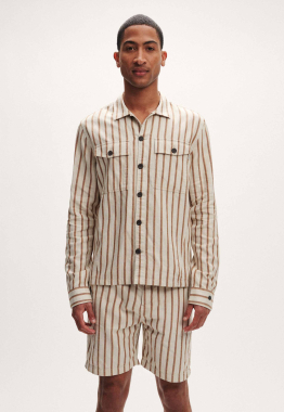 Linnen Stripe Chino Short
