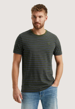 R-neck Stripe Jersey T-shirt