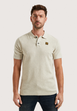 Short Sleeve Knitted Polo