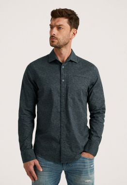 Print On Poplin Stretch Overhemd
