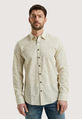 Print on Cotton Slub Overhemd 