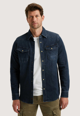 Blue Denim Overhemd