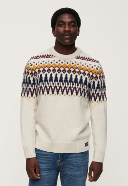Fairisle Knit Crew Jumper Trui