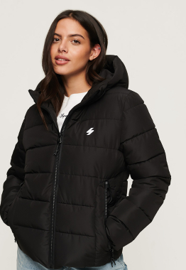 Hooded Spirit Sports Puffer Jas