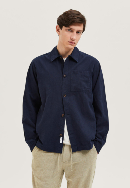 Looseblas-linen Overhemd