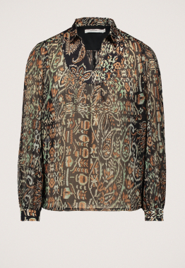 Allover Print Blouse