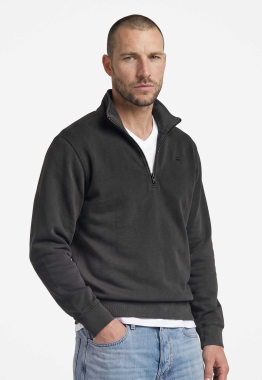 Unit Washed Half Zip Sweater