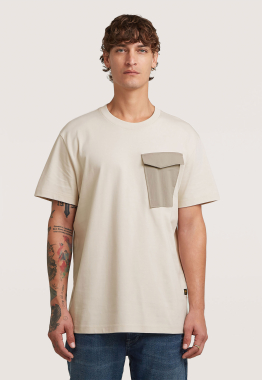 Fabric Mix Pocket T-shirt