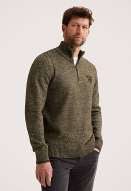 Half Zip Collar Soft Blend