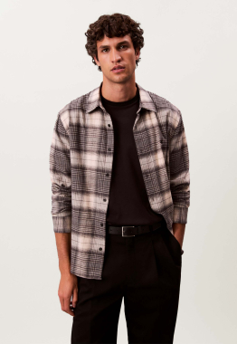 Brushed Plaid Overshirt