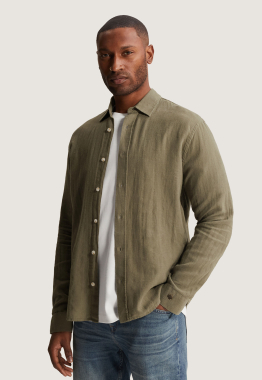 Cotton Linen Structure Overhemd