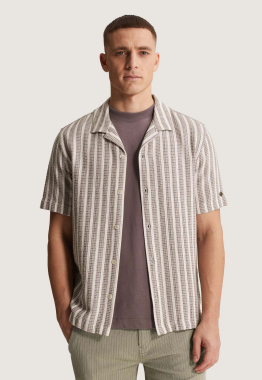 Stripe Mesh Overhemd