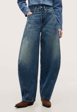 Ella Twisted Seam Barrel Jeans