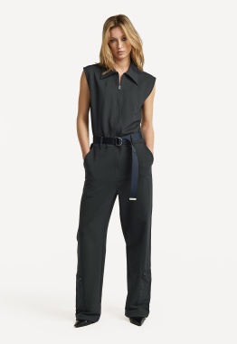 Soft Sculpt Belted Jumpsuit