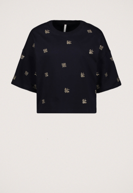 3S5201-30656C6 Embellished Sweatshirt 3/4