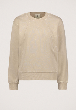 Washed A Line Script Sweater