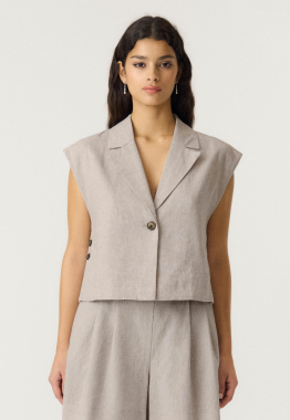 Usuma Linnenmix Gilet