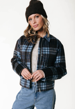 Malou Brushed Check Jacket